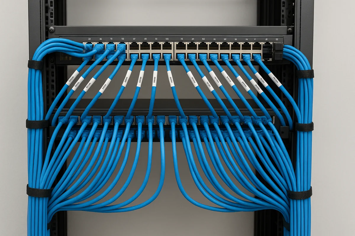 Professional network cable management and IT server room infrastructure Phoenix Arizona
